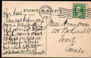 Pennsylvania PHILADEPHIA Bellevue Stratford Hotel - pm1911 Divided Back