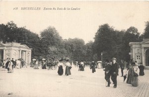 Brussels Bois de la Cambre Entrance RPPC Vintage Postcard Belgium 1900s