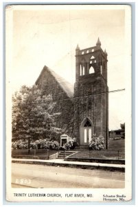 1945 Trinity Lutheran Church Schuster Studio Flat River MO RPPC Photo Postcard