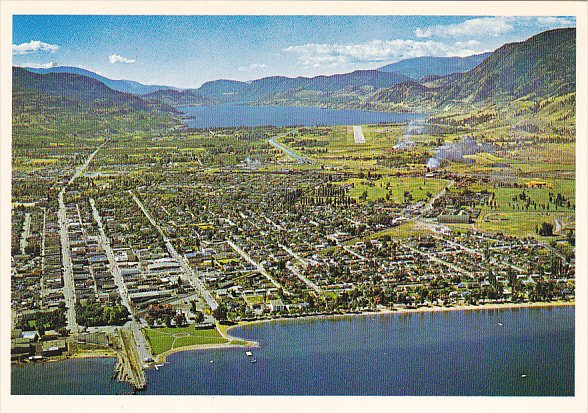 Canada Penticton Aerial View British Columbia
