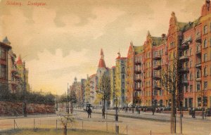 Linnegaden Goteberg Sweden 1907 postcard