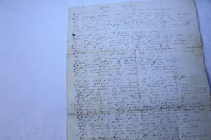 Vintage Hand Written Letter Dated 1848 Reads Like a Sermon