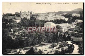 Old Postcard Royat Puy de Dome Casino and Hotels