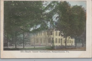 Postcard Beach Cancer Sanitarium Susquehanna PA