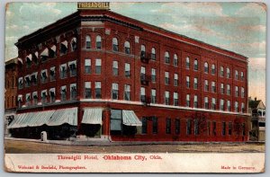 Oklahoma City Oklahoma c1910 Postcard Threadgill Hotel