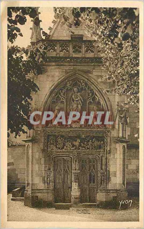 'Old Postcard Chateau d''Amboise Gate of St Hubert Chapel Built by Charles VI...