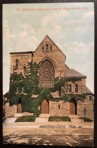 Vintage Postcard 1907 John Wesley United Methodist Church, Hagerstown, Maryland