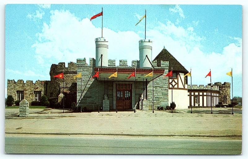 Postcard NY Olean The Castle Restaurant  R36