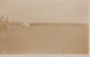 Windmill Hill Military Camp 1909 Antique Real Photo Army Formation Postcard