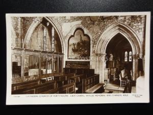 Hampshire: Portsmouth, Cathedral Church LADY CHAPEL Wyllie Memorial c1931 RP PC