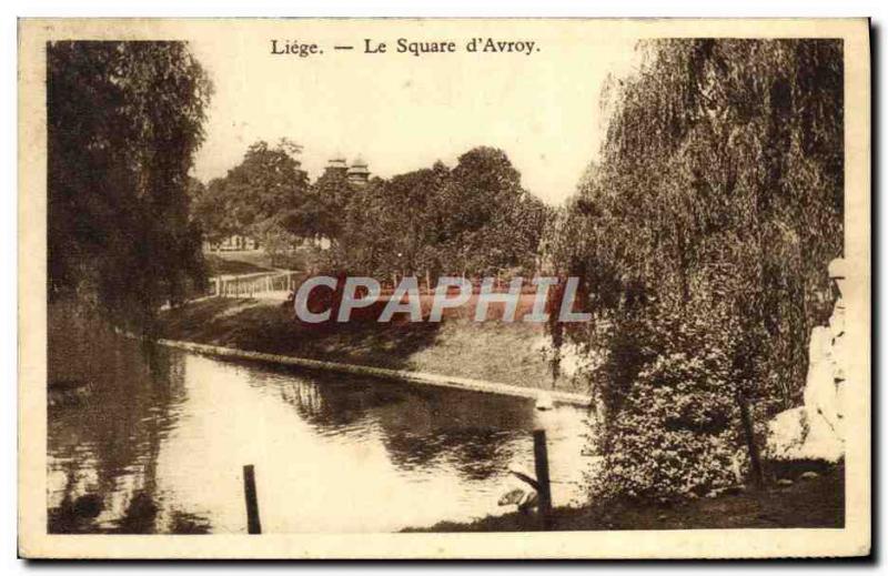 Old Postcard Liege The Square d & # 39Avroy