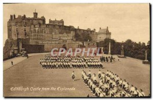 Old Postcard From Edinburgh Castle Esplanade