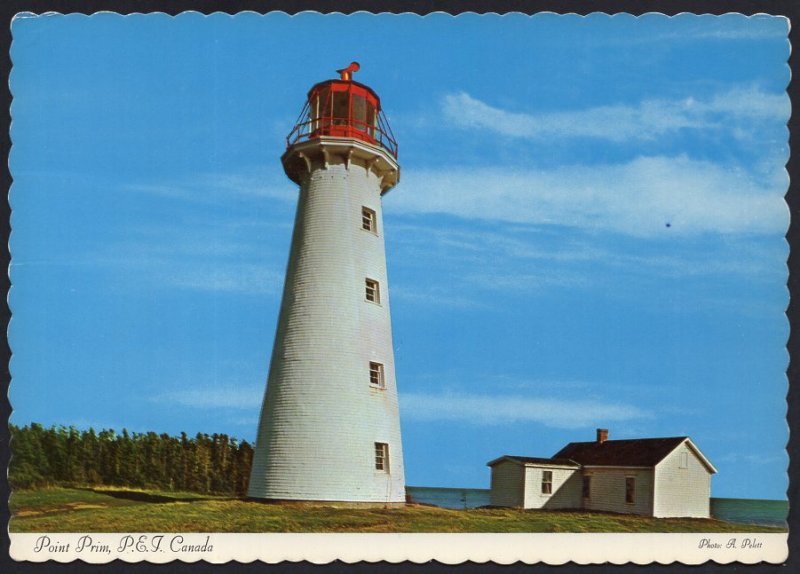 PEI Prince Edward Island ~ POINT PRIM Lighthouse built 1864 - Cont'l