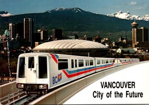 Canada Vancouver Showing Automated Light Rail Transit and Stadium 1984