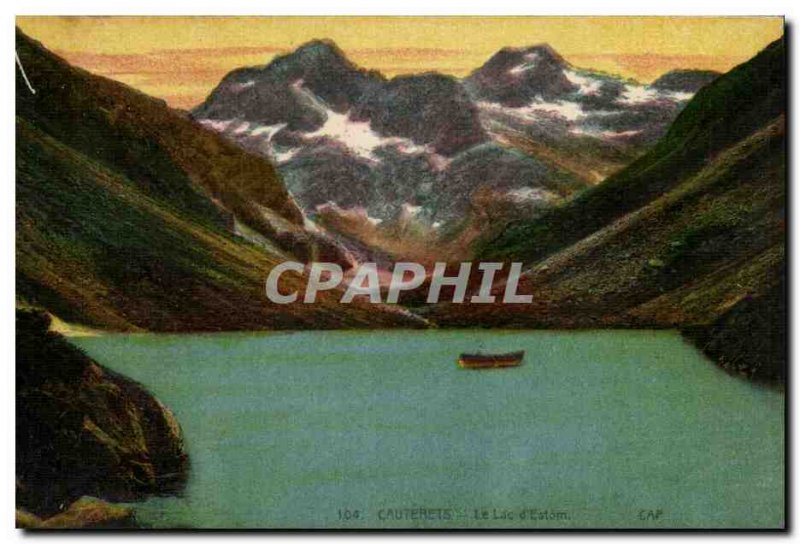 Cauterets Old Postcard Lake d & # 39Estom