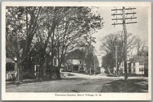 DERRY VILLAGE NH THORNTON SQUARE ANTIQUE POSTCARD