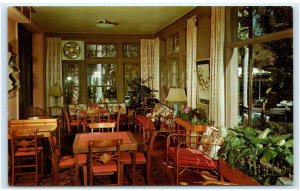 ST PETERSBURG,  FL Florida ~ Sun Room HUNTINGTON HOTEL  1958 Tropical Postcard