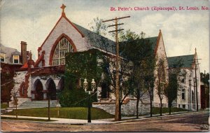 Postcard St. Peter's Episcopal Church in St. Louis, Missouri