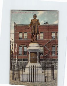 Postcard Douglass Statue, Rochester, New York