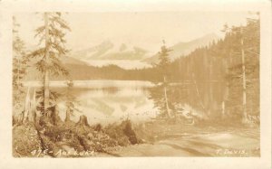 RPPC AUKE LAKE Juneau, Alaska Real Photo 1924 Vintage Postcard