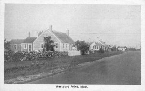 1930s Massachusetts Westport Point roadside Auburn Greeting Postcard 22-5353