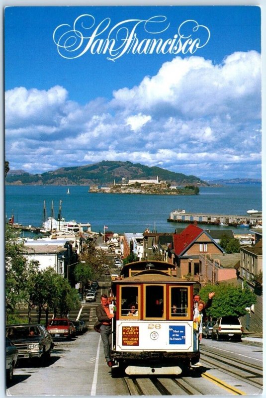Postcard - San Francisco Cable Cars - San Francisco, California
