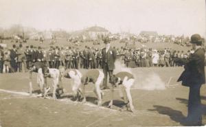 Track and Field Running Sports ~ Unknown Location ~ c1904-1918 RPPC Postcard