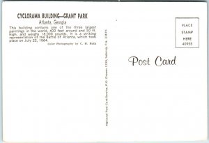 Postcard - Cyclorama Building, Grand Park - Atlanta, Georgia