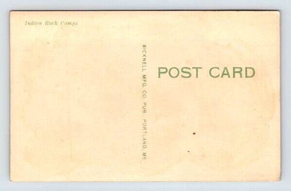 Indian Rock Camp, Cottages, Cabins Down The Lane - Maine Postcard