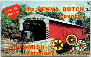 M-4394 Greetings from Pennsylvania Dutch Country The Old Covered Bridge