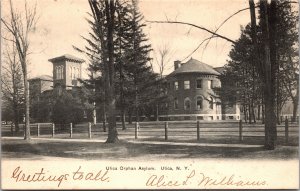 Postcard NY Utica Orphan Asylum 1906