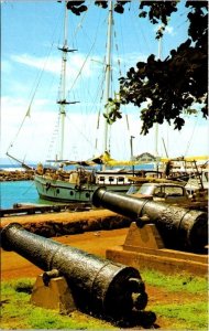 Maui, HI Hawaii  LAHAINA HAROR Canons~Sailboat  JUDY ANN~SPORT FISHING  Postcard