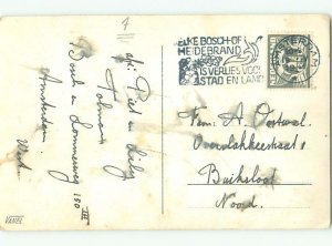 rppc 1941 VINTAGE COSMETICS AND HAND MIRROR AC8086