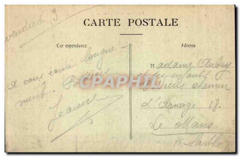 Old Postcard Reims Place Royale