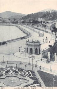 RIO DE JANEIRO BRAZIL~AVENIDA BEIRA-MAR ( LAPA )~A RIBEIRO #223 POSTCARD