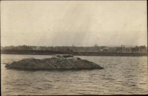 Publ in Bingham - Skowhegan Cancel Kennebec River Rock Formation RPPC