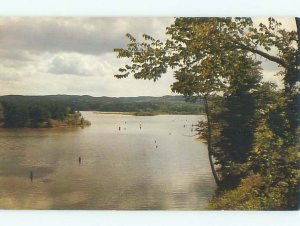 Pre-1980 RIVER SCENE Mesick - Near Cadillac & Interlochen & Manistee MI AE5685