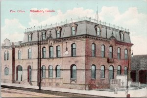 Post Office Windsor Ontario ON Unused Postcard F98