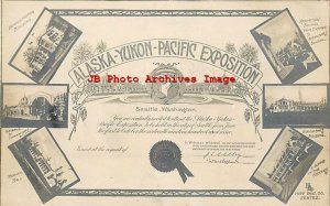 Alaska Yukon Pacific Expo, RPPC, Hopf Bros, Multi-View, Various Scenes