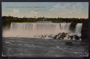 Niagara Falls, NY -  American Falls from Canada - 1913