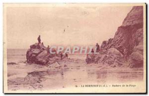 Bernerie Postcard Old Rocks Beach