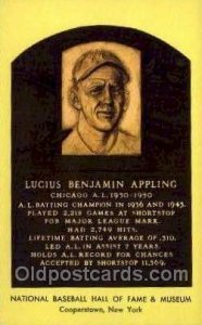 Lucius Benjamin Appling Baseball Hall of Fame Card, Unused 