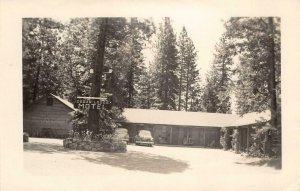 RPPC CEDAR LODGE MOTEL Pollock Pines, CA Hwy 50 Roadside 1952 Vintage Postcard