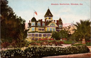 Compliments of Glendale Sanitarium Apply for Catalog California Postcard