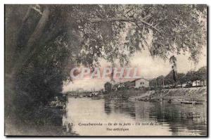 Courbevoie - Ile de la Jalle - A Corner of the Island - Old Postcard