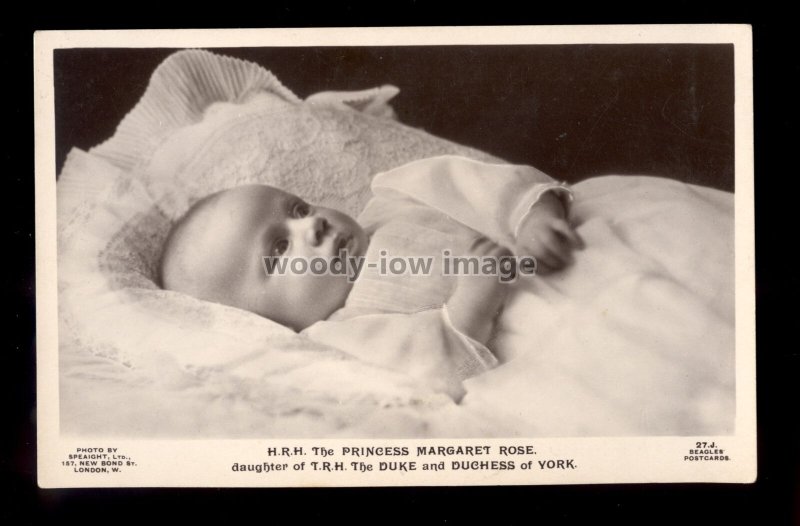 r3973 - HRH. Princess Margaret Rose as a young baby, Beagles No.27.J. - postcard