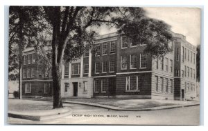 Postcard Crosby High School, Belfast, Maine T98 