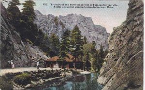 Colorado Colorado Springs Trout Pool And Pavilion At Foot Famous Seven Falls ...