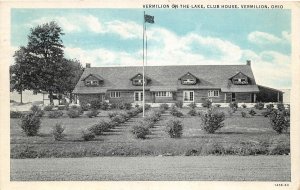 J21/ Vermilion Ohio Postcard c1936 Vermilion on the Lake Club House 191