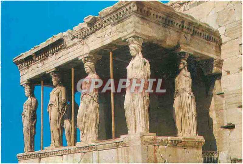 Postcard Modern Athens Greece Portico of the Caryatids